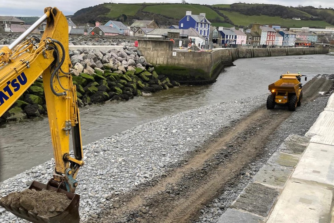 Anglers group triggers planning investigation into Aberaeron harbour defence works visual