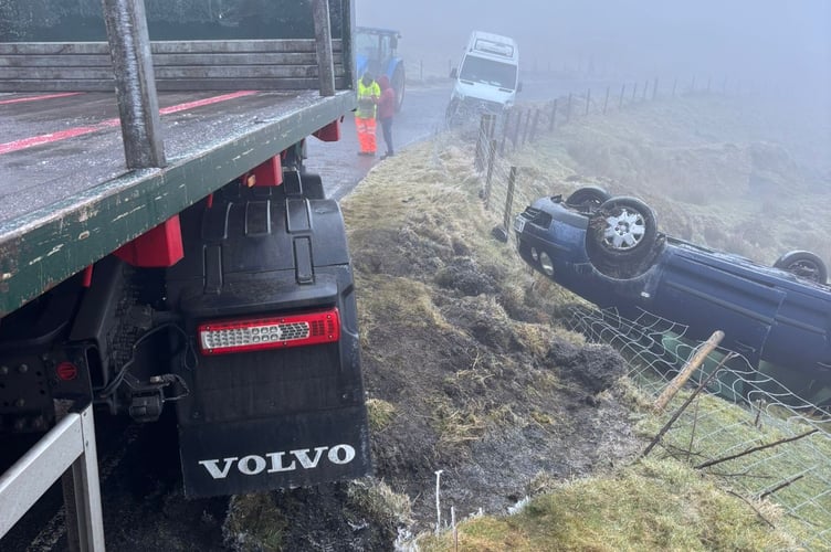 Two lorries were involved in a collision on the mountain road near Dylife on 2 February. A car had also been left overturned from a separate incident on the same stretch.