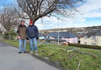 Grit bin call following close call on Penparcau estate