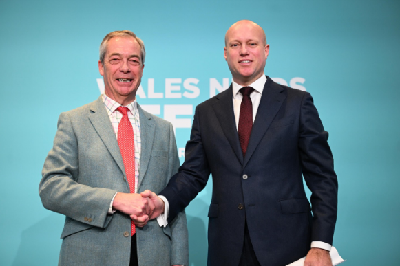 Dan Thomas with Nigel Farage