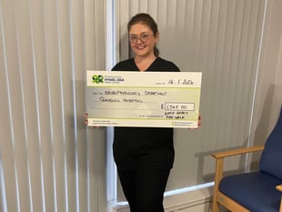 Fire Walk raises £1,500 for neurophysiology department