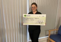 Fire Walk challenge raises £1,500 for Glangwili neurophysiology department