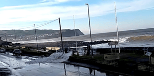 Calls to reprofile Borth beach after wave breaches