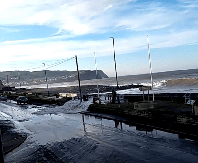 Calls to reprofile Borth beach after wave breaches