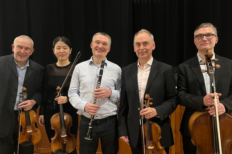 The Victoria Quartet and clarinettist John Bradbury