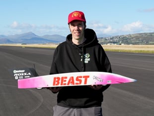 Remote control car faster than a McLaren sets world record in Llanbedr