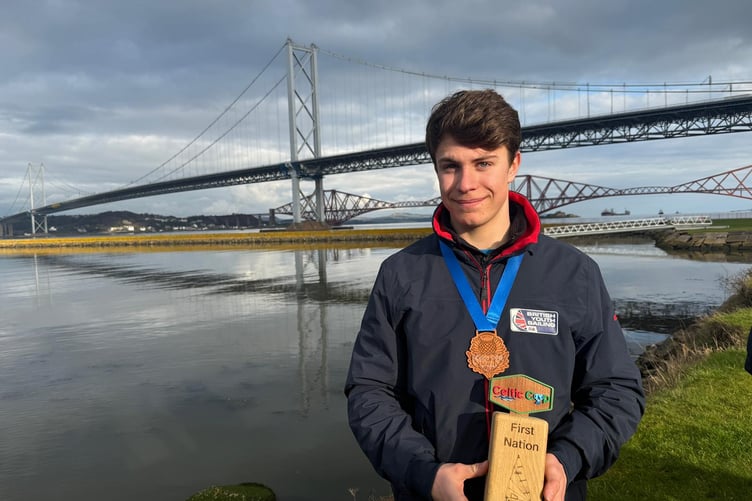 Young sailor Steffan Williams from New Quay Sailing Club