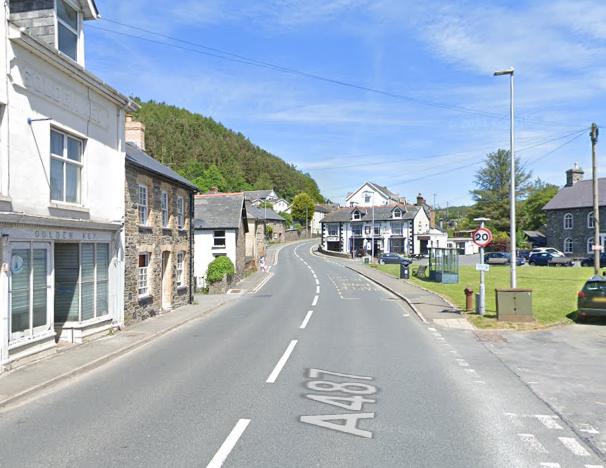 The A487 through Talybont