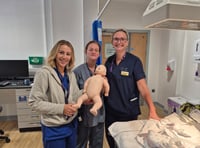 Baby manikin will help train staff on neonatal CPR