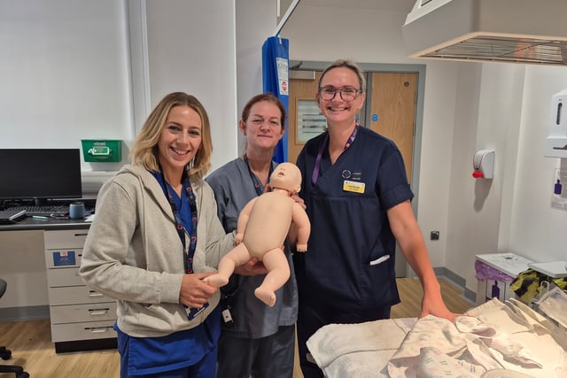 Baby manikin will help train staff on neonatal CPR
