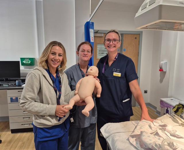 Baby manikin will help train staff on neonatal CPR