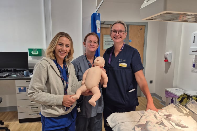 Baby manikin for Dinefwr Ward