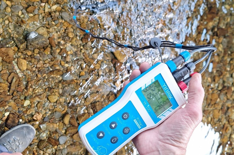 A citizen science project testing water quality levels on the river Teifi.