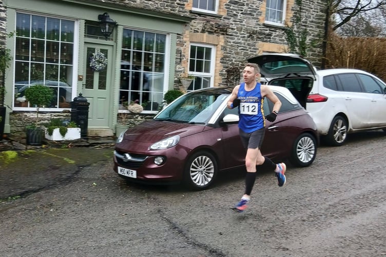 Owain Schiavone on his way to a win