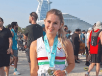 Sarn Helen's Nicola Williams takes on Dubai half marathon heat
