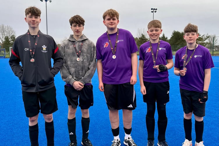 Dysynni boys Cian, Owen, Harry, Gwilym and Ben brought home silver in the county championships