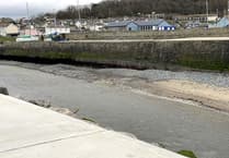 Council (supposedly) finishes dredging Aberaeron harbour entrance