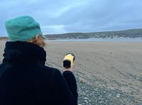 Morse code poetry shared between Aberdyfi and Borth