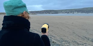 Morse code poetry shared between Aberdyfi and Borth