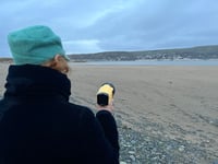 Morse code poetry shared between Aberdyfi and Borth