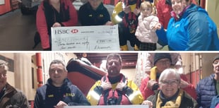 Young fundraiser and Madoc Yacht Club donate £3,544 to Criccieth RNLI