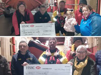 Young fundraiser and Madoc Yacht Club donate £3,544 to Criccieth RNLI