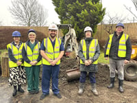 Work begins on new hospital therapeutic gardens
