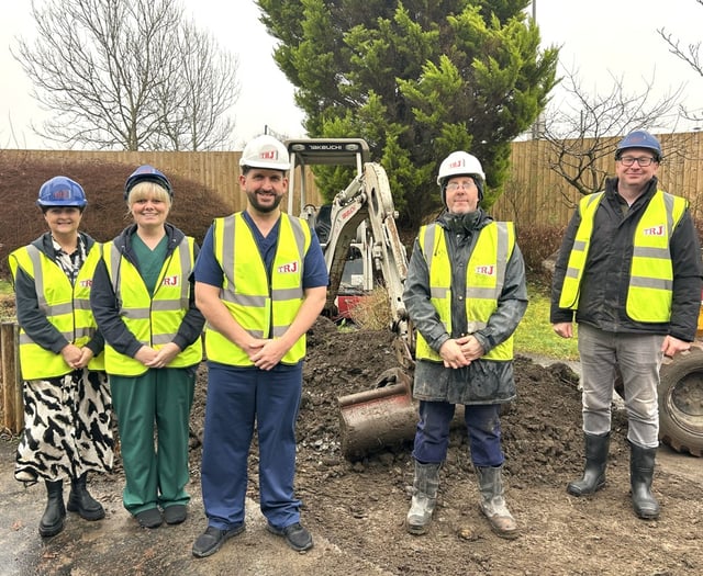 Work begins on new hospital therapeutic gardens