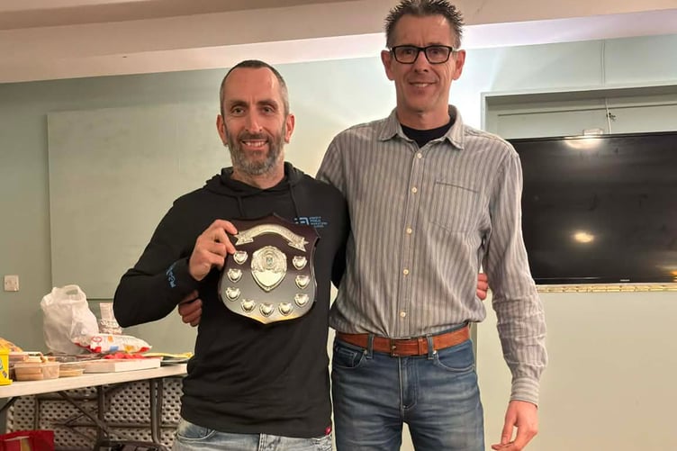 Edd with his cross country captain award