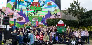 Aberystwyth celebrates Mistar Urdd with mural