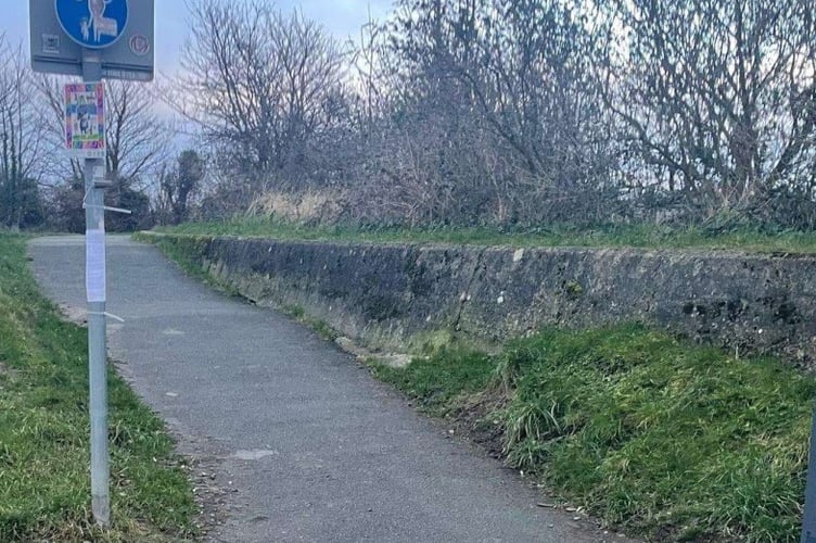 Cob Crwn route will be improved. Photo: Gwynedd Council plans