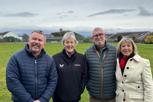 Tennis Wales president, Baroness Amanda Sater paid a visit to Criccieth Tennis Club