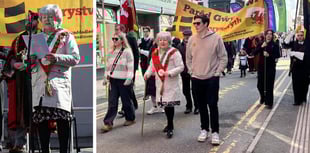 Aberystwyth celebrates St David’s Day with colourful parade