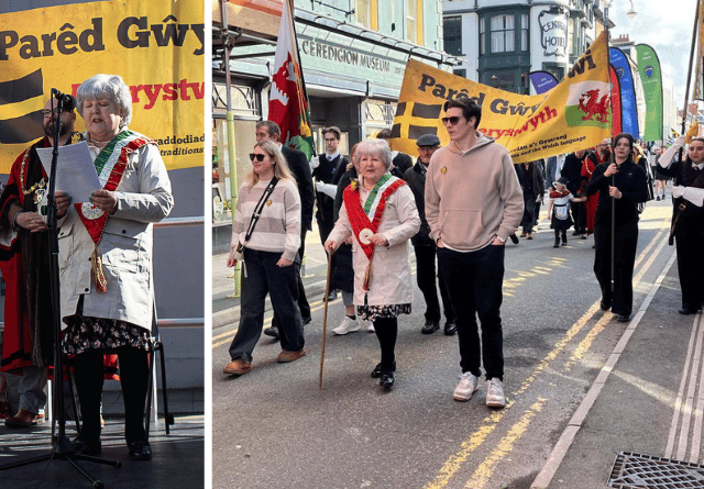 Aberystwyth celebrates St David’s Day with colourful parade