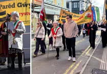 Aberystwyth celebrates St David’s Day with colourful parade