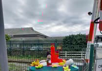 Barmouth WI celebrates St David's Day with post-box topper