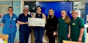 Ceredigion young farmers raise £1,000 for Glangwili Hospital ward