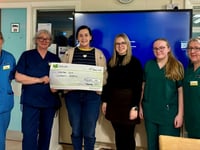 Ceredigion young farmers raise £1,000 for Glangwili Hospital ward