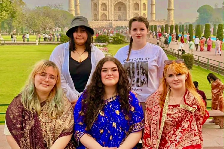 The five young people from Gwynedd are trying to get home