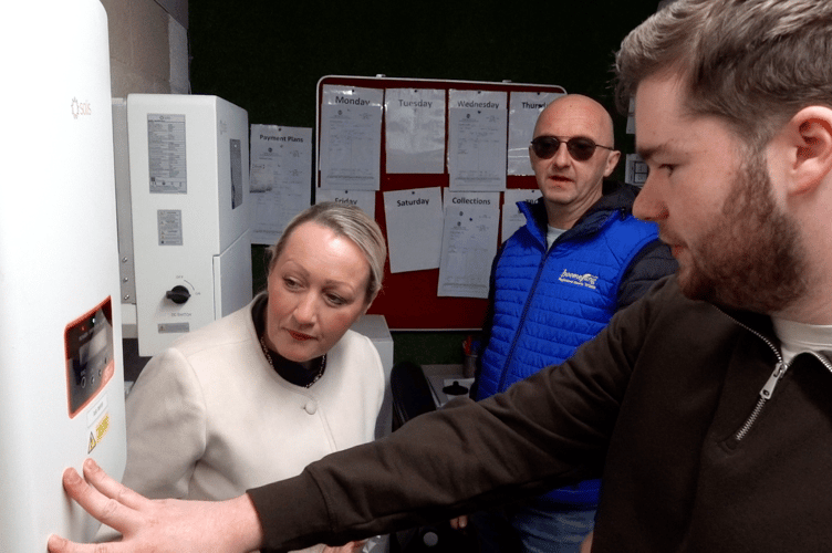 Cabinet Secretary Rebecca Evans at Boomerang Cardiff