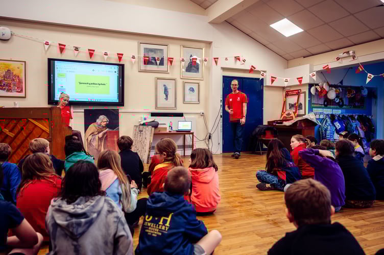 Day two at_Ysgol Gymunedol Tal-y-bont, Ceredigion. Photo: National Library of Wales