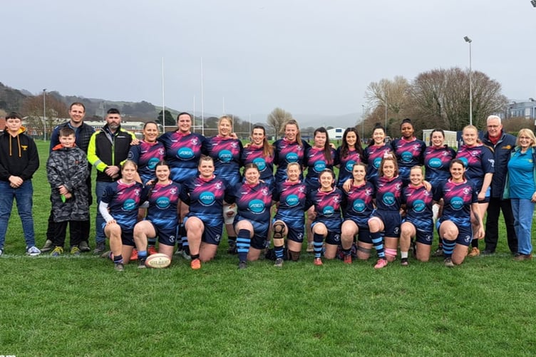 Aberystwyth Women in their new kit kindly donated by sponsors