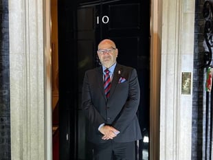 Tywyn group's chair celebrates St David at Downing Street