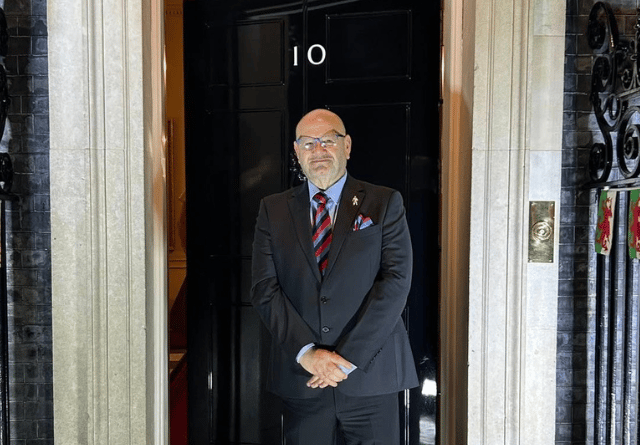 Tywyn group's chair celebrates St David at Downing Street