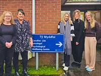 Hywel Dda team takes on Four Waterfalls Challenge