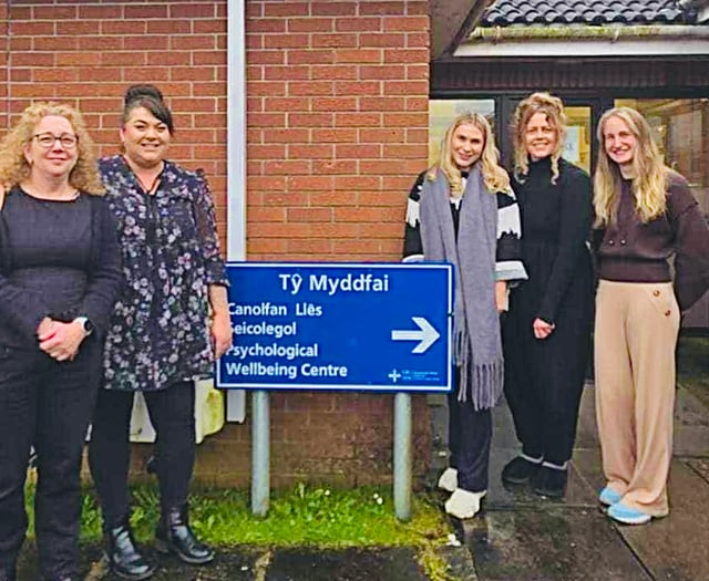 Hywel Dda team takes on Four Waterfalls Challenge