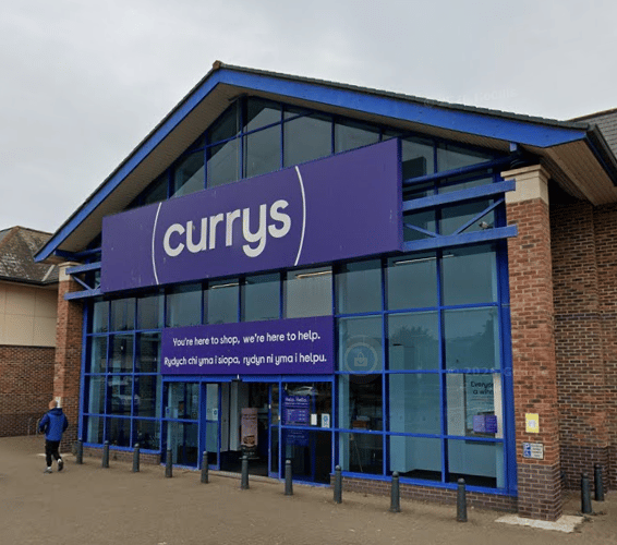 Currys store on the Parc y Llyn retail park