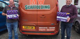 Scaffolding company help bring Easter cheer to Penparcau school