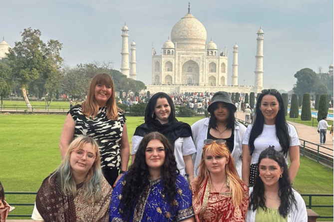 Staff members Sian Tomos, Mirain Brady and Kaya Hughes, with youngsters Shannon, Julianna, Nia, Alicia and Beti, live in various parts of Gwynedd