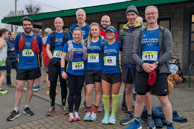 Aber runners ready to take on the Rhayader Lakes races
